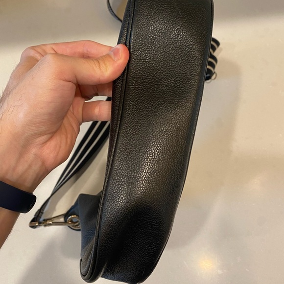 kate spade new york Leila Women's Pebbled Leather North South Crossbody Bag Blk - Picture 9 of 16